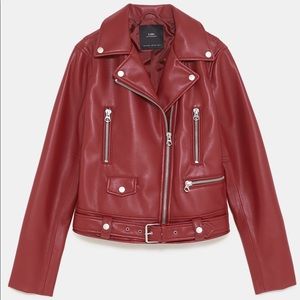 NWT XL Zara Faux Leather Jacket